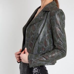 1. STATE SNAKESKIN MOTO JACKET 2 NWT